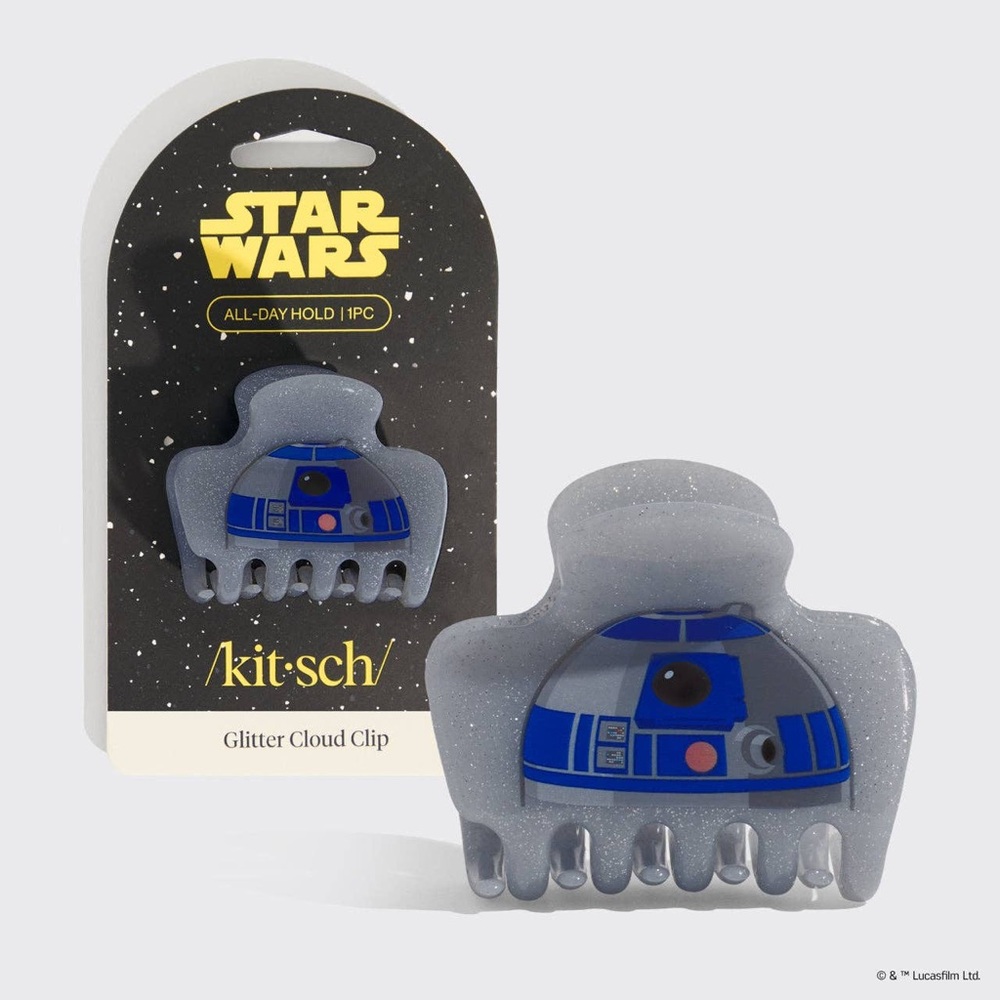Kitsch Star Wars Glitter Cloud Clip - Blue and Gray
